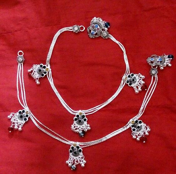 Light Weight Meenakari Anklets