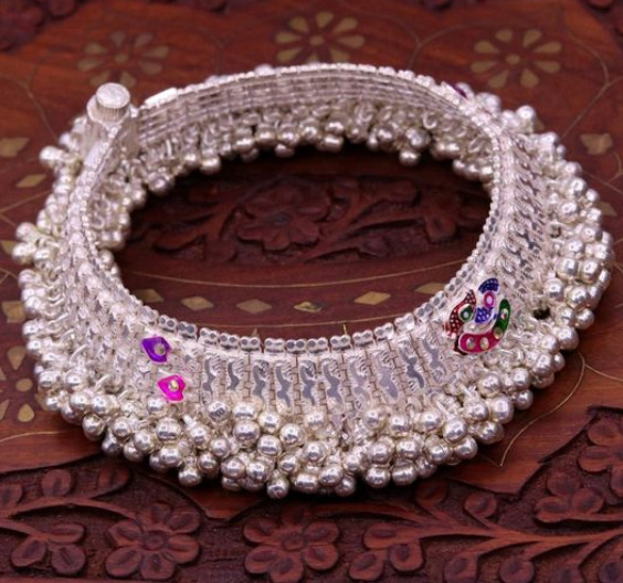 Bridal Meenakari Anklets