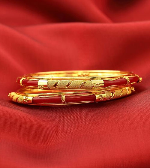 Plain Gold Plated Bangles