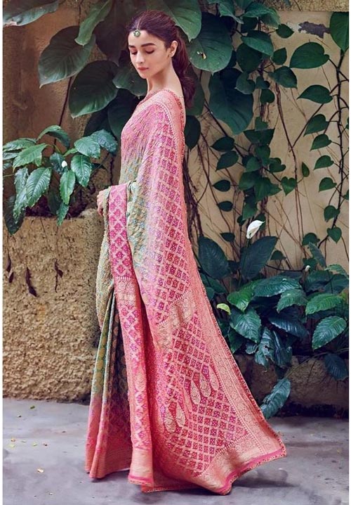 Alia Bhatt In Vibrant Saree