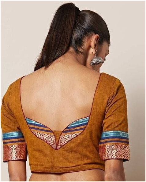 Dark Brown Khan Blouse