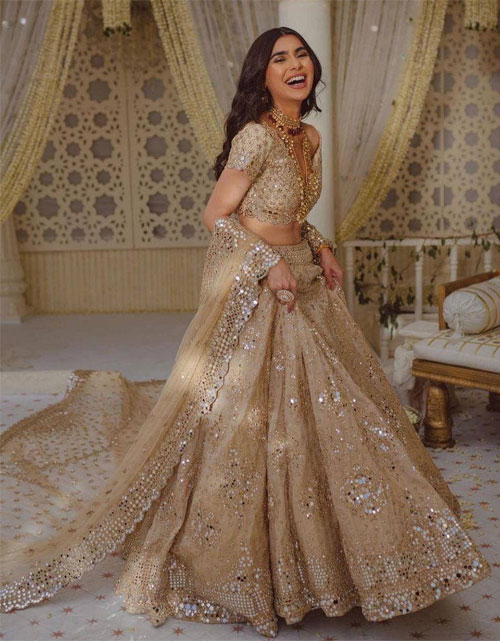 Net Sequin Work Designer Lehenga