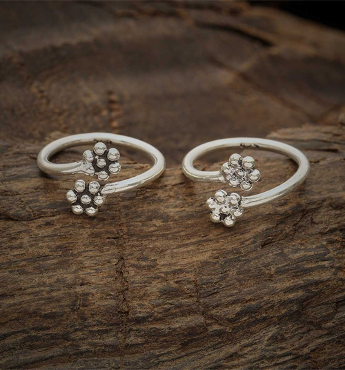 Open End Silver Toe Rings