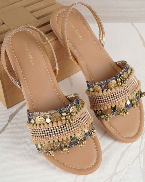 Slingback Embellished Sandal