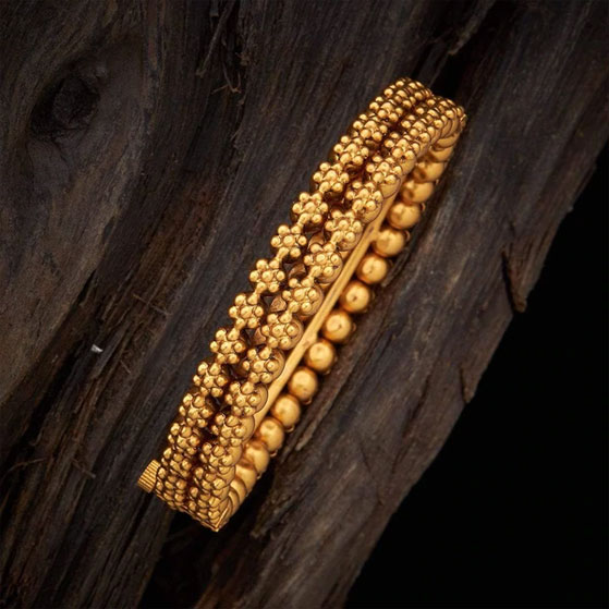 antique gold plated bangle