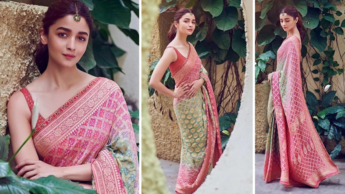 five times when alia bhatt wore a sari and won everyone's heart