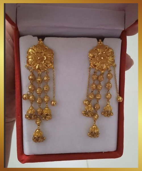 Long Latkan Earring
