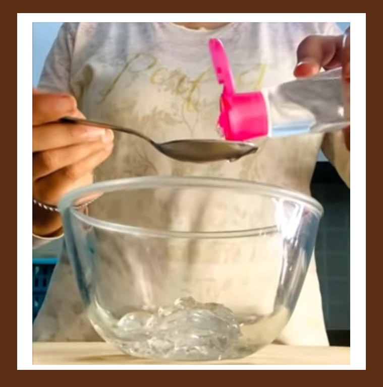 pour rose water in the bowl