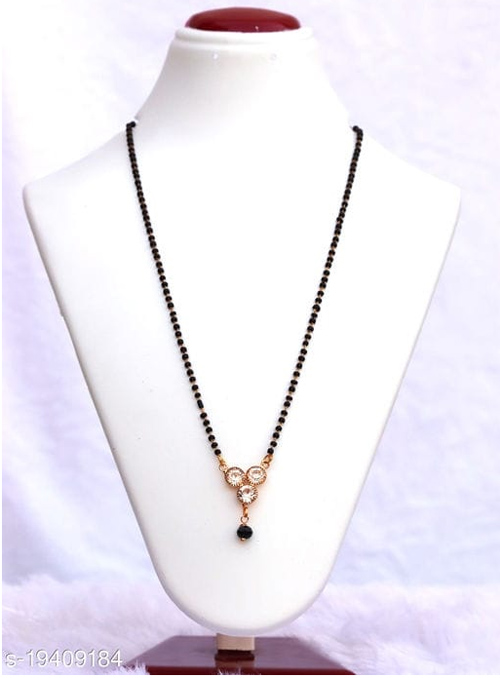thre stones mangalsutra designs