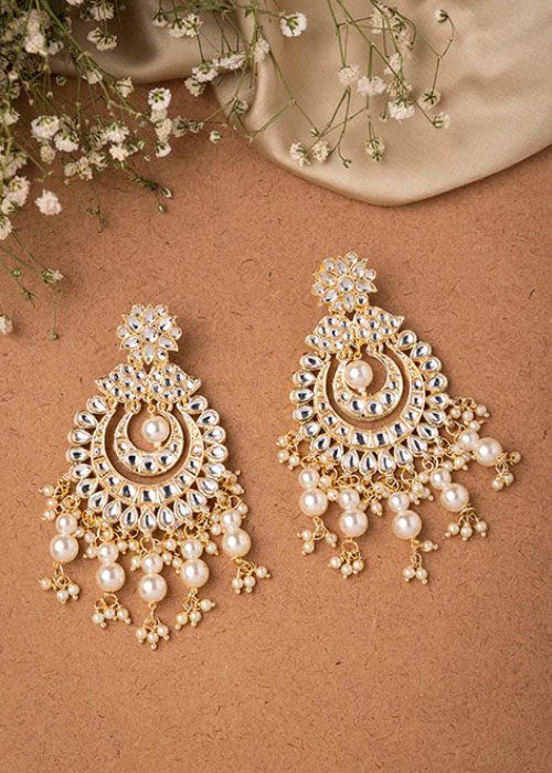 Pearl Drop Style Chandbali