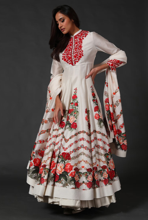 Floral Printed Anarkali