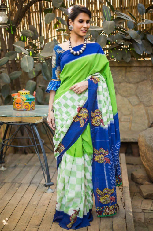 Ikat Handloom Saree