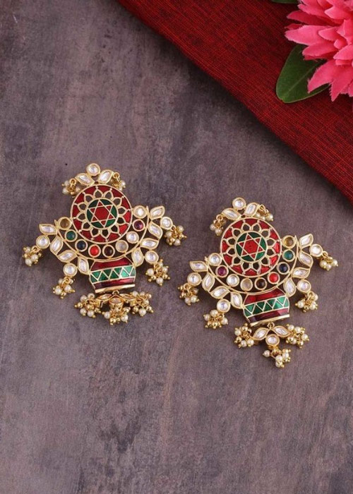 Antique Navratna Earrings