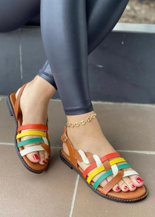 Multicolor Flats