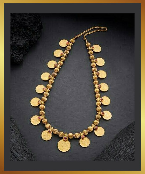 Coin Style Gold Necklace