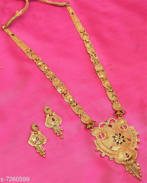 Long Gold Plated Necklace