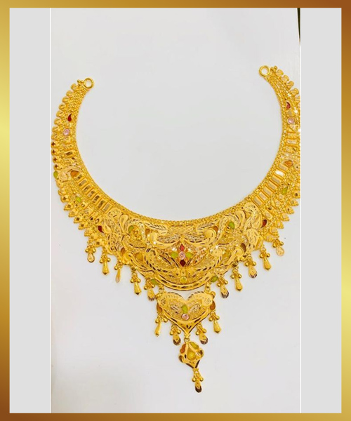 Meenkari Style Gold Necklace