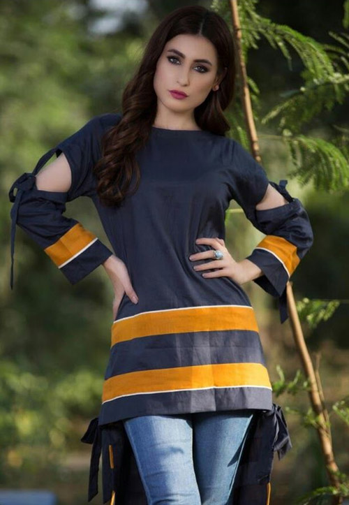 Middle Cut Sleeves Design
