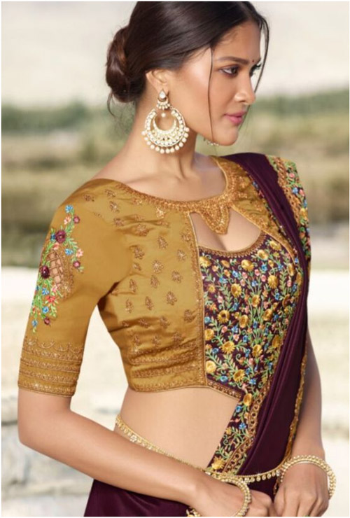 Mustard Blouse Design