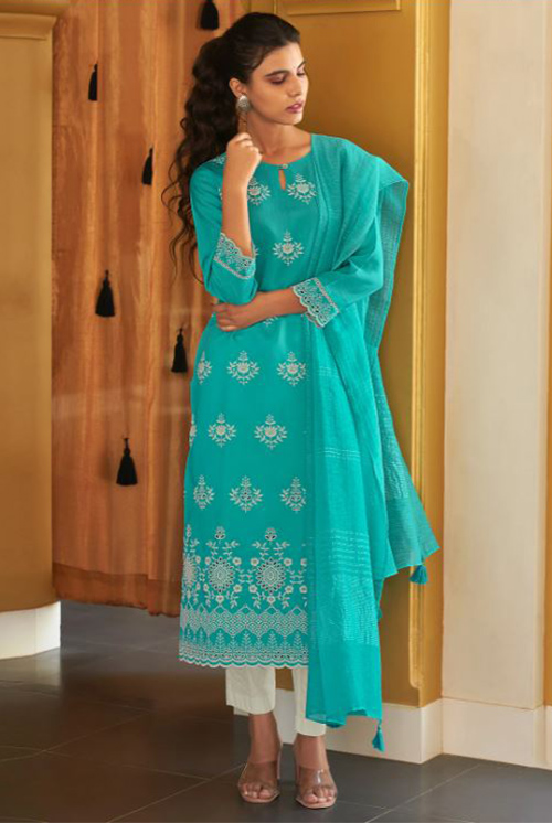 Ocean Blue Kurti