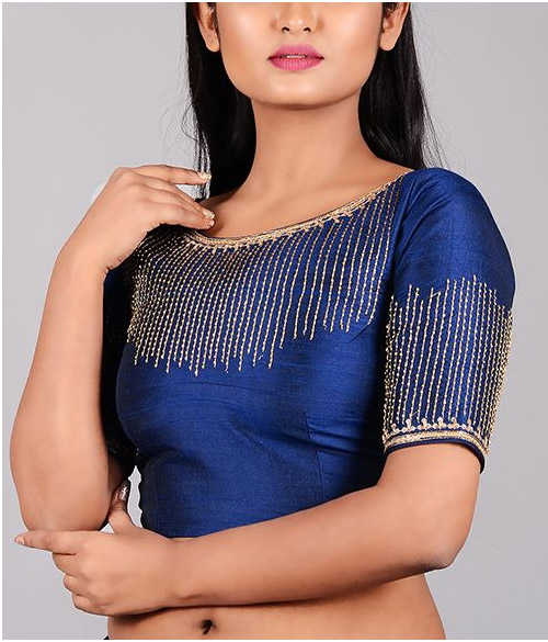 Royal Blue Designer Blouse