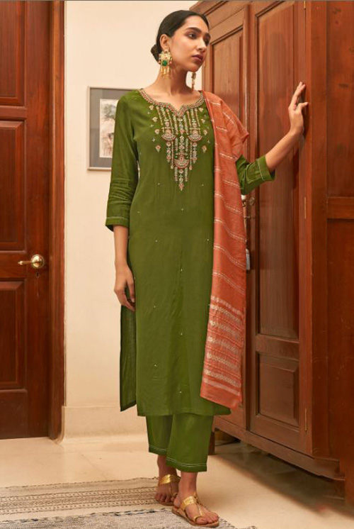 Sweetheart Neck Kurti