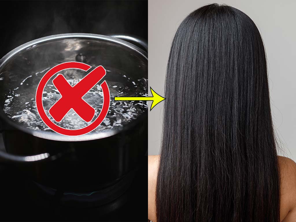 don't use hot water on straight hair