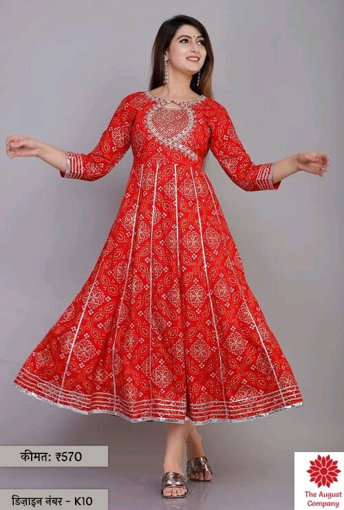 Bandhani Long Kurti