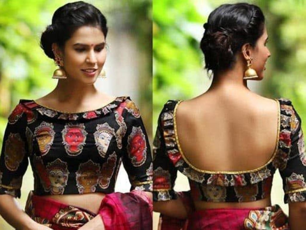 Blouse Neck Front And Back Balance