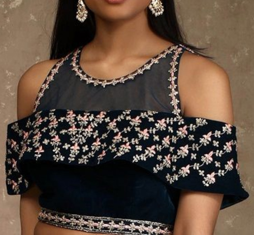 Off Shoulder Blouse Design