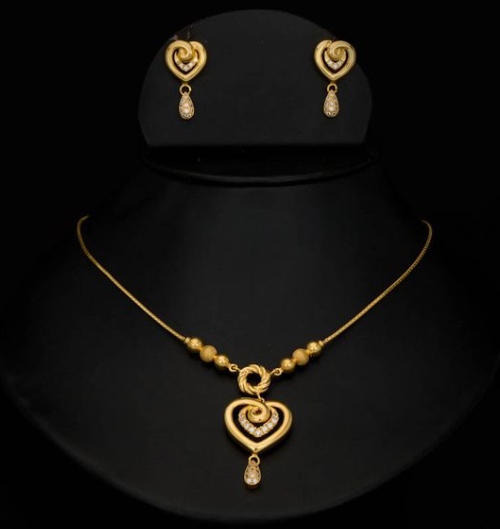 Heart Shape Gold Pendant