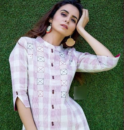 Button Work Sleeves For Kurti