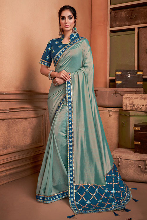 Dual Tone Silk Saree