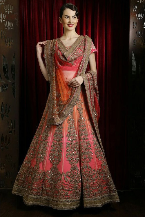 Gota Lace Dupatta Draping