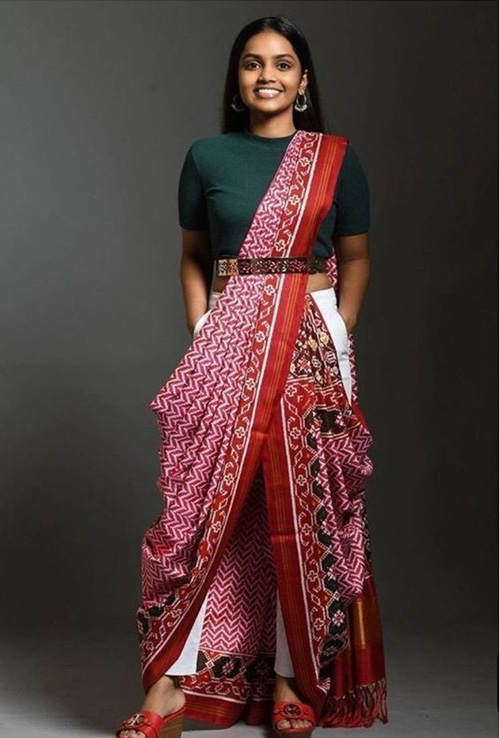Saree With Pant