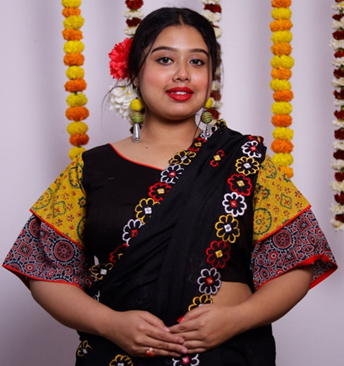 bell sleeves blouse design