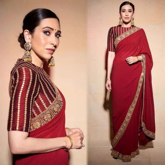 karisma kapoor saree look