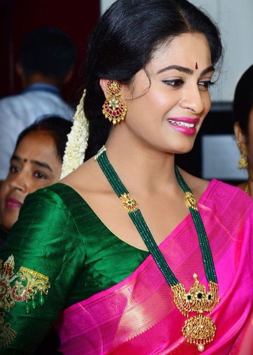 matching jewellery with saree