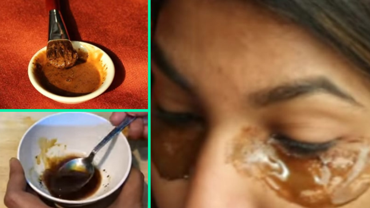 Coffee Powder, Mixture Of Coffee Powder, Coffee Mask Under The Eye