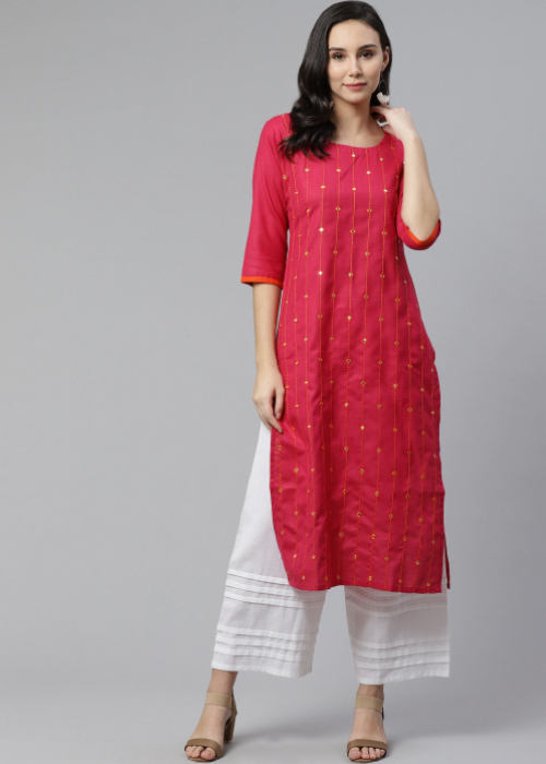 Straight Cut Kurta With Palazzo