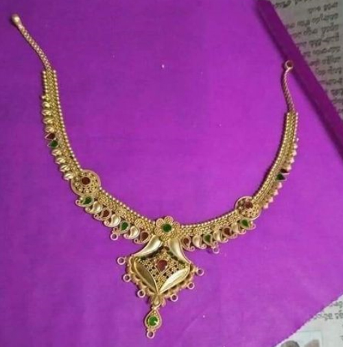 U shape 10 Gram Gold Necklace