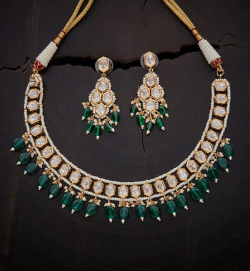 Green Kundan Jewellery Set