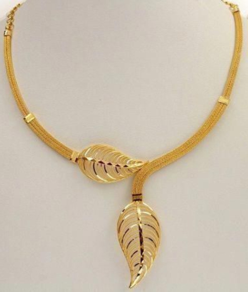 Leaf Jaal Design 10 Gram Gold Necklace