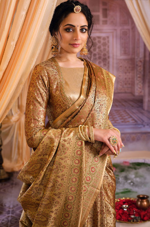 Gold Banarasi Saree
