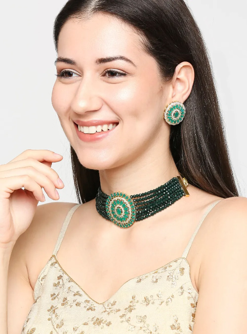 Green Choker Necklace