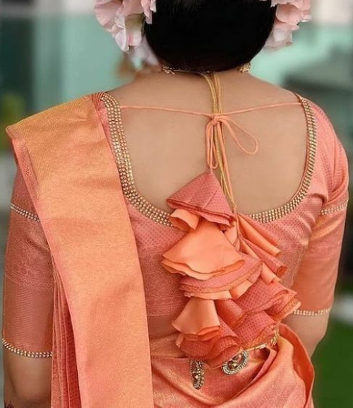 U Neck Latkan Style Blouse