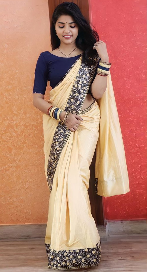 Beige And Blue Bangles