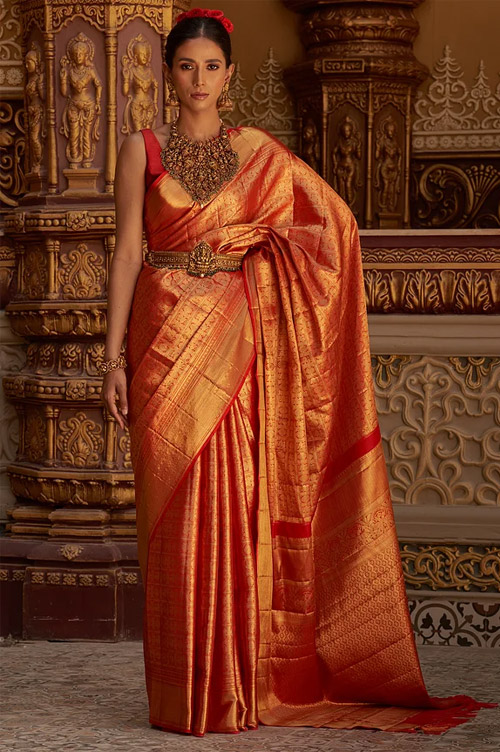 Golden Saree