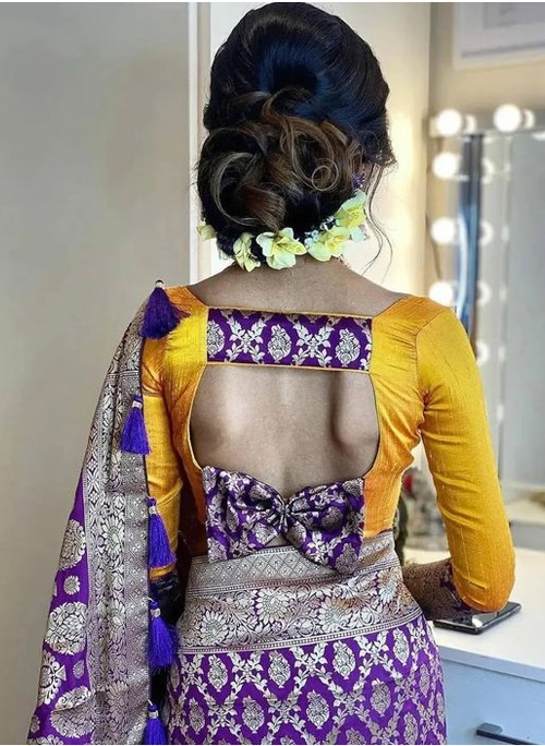 Knot Style Blouse Design