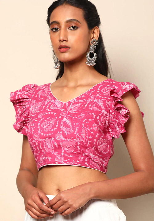 Pink Printed Blouse
